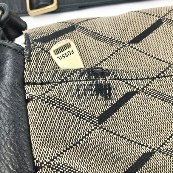 Fossil PRESTON Argyle Diamond Jacquard Shoulder Crossbody Bag - Picture 12 of 13